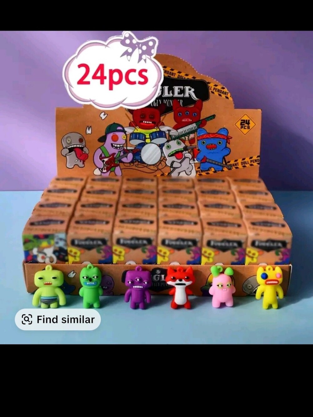 Fuggler Mini Keychain Collection - 24 Pieces